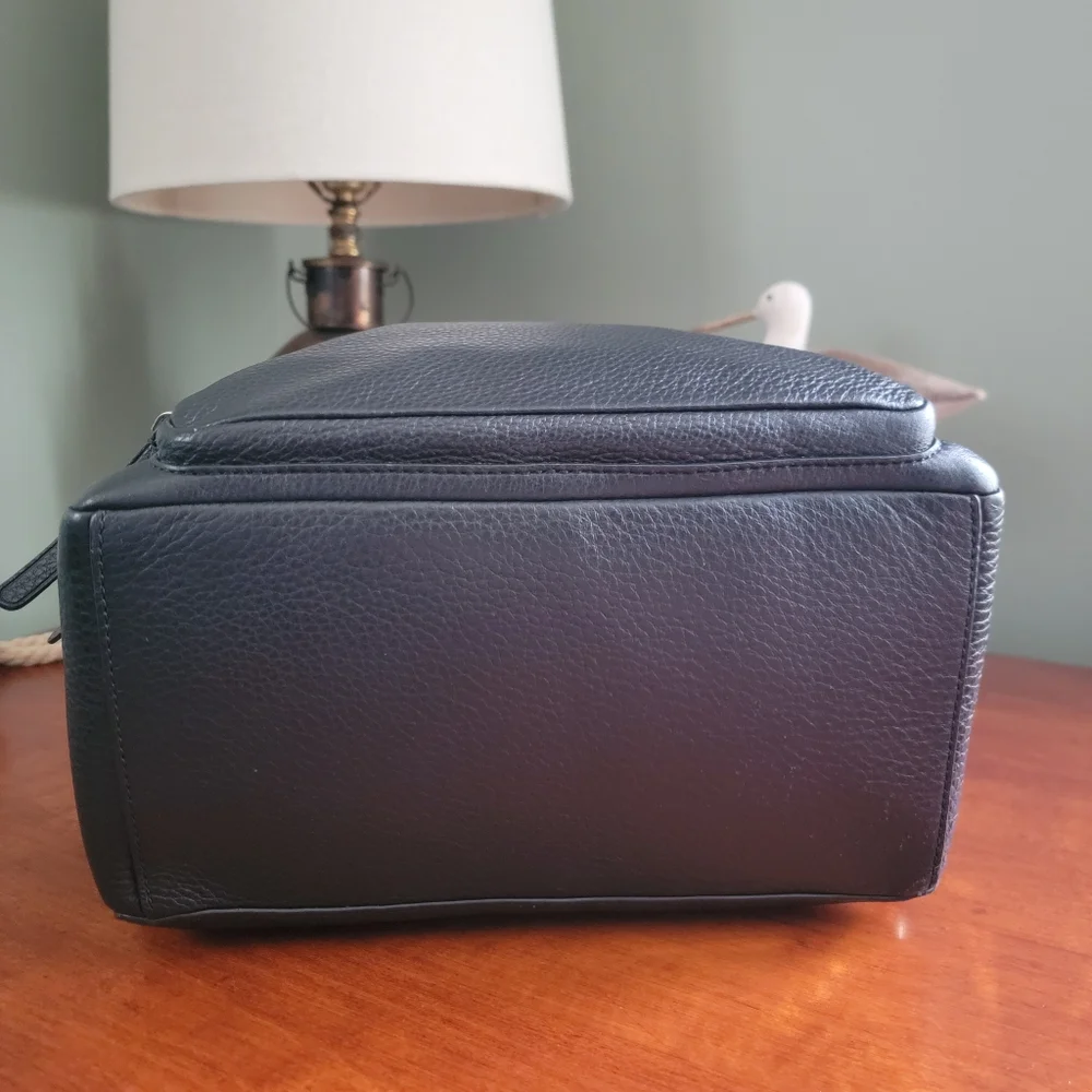 Kate Spade WKRU5945 Jackson Black Pebbled Leather Backpack Bag